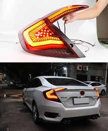 LED Turn Signal Tail Lamp for Honda Civic Rear Running Brake Reverse Taillight 2016-2021 Car Light Automotive Accessories