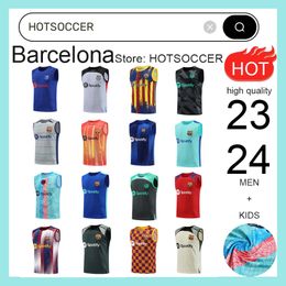 23 24 Barcelona Sportswear Football Kits single piece Barcelona Training Kits 2023 2024 Barcelona Tank Top Sportswear Men's and Children's