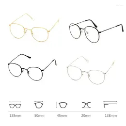 Sunglasses Frames 2024 Vintage Men Women Eyeglass Round Frame Clear Full For Rim Spectacles Eyewear Opt