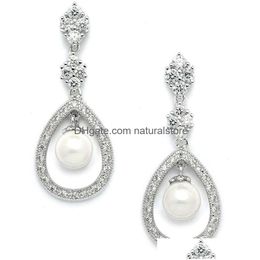 Other Mariell Pearl Bridal Wedding Earrings For Bride Jewellery Bridesmaid Prom Mother Of The Drop Delivery Jewellery Necklaces Pendants Dh4Zf