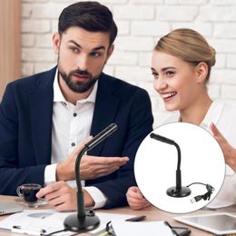 Microphones Microphone Condenser Chat Meeting With Holder USB Computer Portable Laptop Live Streaming