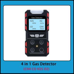 Detector Industrial Gas Analyzer Portable multi gas leak detector USB Rechargeable CH4 CO H2S O2 gas tester Waterproof gas Sensor Alarm