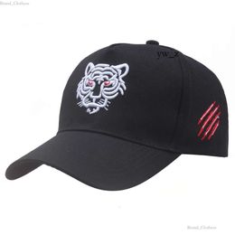 Wild Fishing Hat KENZO Tiger Head Embroidered Hat Men's High Top Baseball Hat Fashionable Big Head Circumferential Duck Tongue Hat Climbing Rock Fashion Hat 264