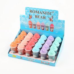 Wholesale Bulk Lip Balm Cute Lipstick Moisturising Lip Balm Lot 24 Pcs Shine Cartoon Lipcare Set Cosmetics 240226