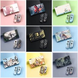 Cases Soft TPU Silicone Case For Nintendo Switch Oled NS Joy Con Controller Shell Cartoon Japanese Anime Protective Cover Accessories