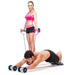 Indoor Multifunctional Abdominal Muscle Trainer Twist Waist Arm Power Gym Equipment Portable Home Gym Exercise Abs Wheel Roller 240220