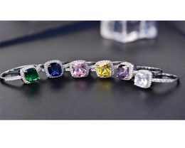 European USA Selling Fashion Band Rings Zirconia Classic Wedding Party Engagement Rings For Women Girls3154361