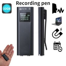 Players Professional Mini Voice Recorder 832GB Activated Dictaphone with Clip Magnet Portable Pocket Audio Recording Device MP3 Player