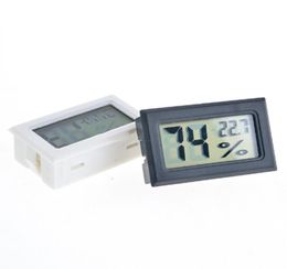 blackwhite FY11 Mini Digital LCD Environment Thermometer Hygrometer Humidity Temperature Metre In room refrigerator icebox4564294