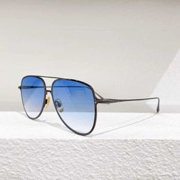 2024 retro square women's sunglasses Male and female pilot DITA DTS144 Toad glasses Korean version can be paired with myopia