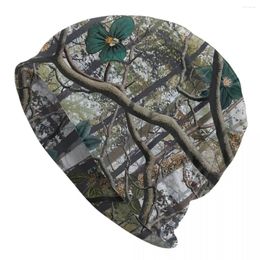 Berets Real Tree Camouflage Camo Cap Fashion Autumn Winter Ski Skullies Beanies Hat Spring Warm Thermal Elastic Bonnet Knitting Hats