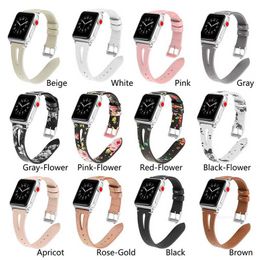 Designer Hollow Out Design For Apple Watch Band Retro Top Quality Genuine Leather Replacement Strap with Stainless Steel Clasp Series 12345 designerWGLZWGLZ