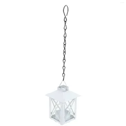 Candle Holders Wedding Decorations For Ceremony Candlestick Ironwork Hanging Lantern Light Retro Style Base White Delicate Holder Chic