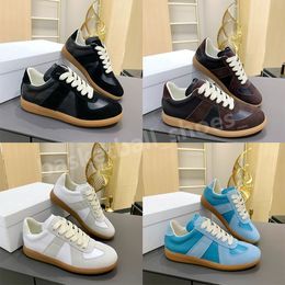 2024 Designer Maison MM6 Womens Shoes Cut Out Casual Mens Trainers Real Leather Skate Men Women Sneakers Size 35-45 With Box