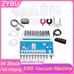 EMS Vacuum Massage Therapy Beauty Machine Enlargement Pump Lifting Breast Enhancer Massager Cup Body Shaping Muscle Stimulator Negative Pressure Sucker Cup