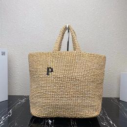 Straw Bag Luxury Triangle Handbags Designer Tote Bags For Womens Weave Raffias Top Handle Beach Bag Shopper Parda Bag Clutch Mens Crossbody Shoulder Bag 977