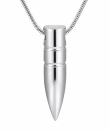 IJD9891 New Arrival ManMale Memorial Ashes Keepsake Urn Pet Human Bullet Cremation Urn Pendant Necklace for Ashes Hold Jewelry4478442