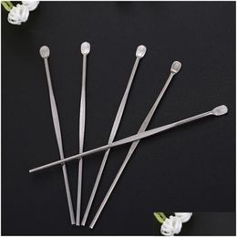 Accessories Ss Wax Dabber Tools 80Mm Stainless Steel Ear Care Removal Cleaner Ego Pen Dry Herb Dab Titanium Nail Concentrate Daber Dab Dh4Ha