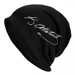 Berets Ataturk Bonnet Hats Signature Knitted Hat Adult Unisex Y2K Cool Elastic Beanie Spring Gym Custom Caps