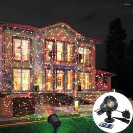 Garden Lights Moving Full Sky Star Laser Projector Landscape Lighting Red&Green Christmas Party Led Stage Light Outdoor Lawn Lam