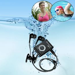 Players Mini Waterproof Swimming MP3 Player Sports Running Horse Riding MP3 Sereo Walkman Music MP3 Player with FM Radio HiFi Clip