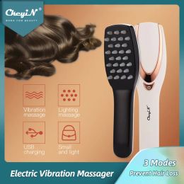 Relaxation Phototherapy Head Massager Prevent Hair Loss Comb Electric Vibration Scalp Massager Usb Hair Brush Promote Blood Circulation 31