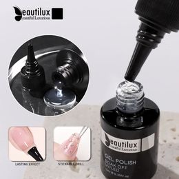 Beautilux Base Top Coat 100ml Salon Refiller Nail Gel Polish Primer Reinforce Levelling Gels Lacquer Matte Gloss Finish Gel 240220