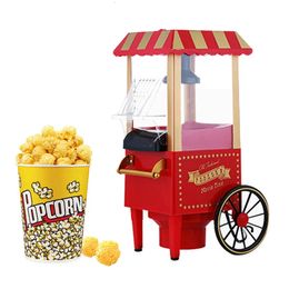 220V Electric Popcorn Maker Home Corn Popcorn Making Machine Fully Automatic Trolley Corn Popper DIY Creativity For Children 240228