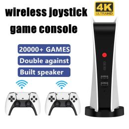 Consoles Retro Tv 4k Video Game Box Console Gamebox 20000 Games Wireless Controllers Built Speaker for PS1/CPS/FC/GBA Arcade Gaming Stick