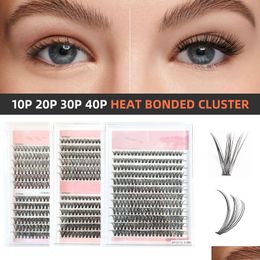 False Eyelashes Lash Clusters Individual Lashes In Bk Diy Eyelash Extension 30P 40P C D Curl Grafted Hair 3D Simation False Eyelahes F Dh6Qo