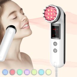 Accessories Microcurrent Face Lift Hine 7 Colors Led Photon Therapy Skin Rejuvenation Tightening Beauty Device Home Use Face Massager