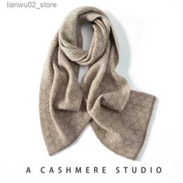 Scarves Koijinskys new cashmere 180 * 30 womens spring autumn and winter soft and warm knitted scarf Q240228