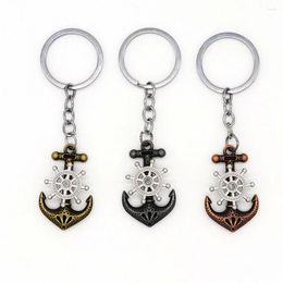 Keychains Vintage Pirate Ship Anchor KeyChain For Women Men Unisex Bag Car Creative Keyfob Classic Key Holder Accessories Souvenir