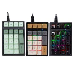 Keyboards 21Key USB RGB Numeric Keypad Digital Keyboard for Accounting Teller NUMPAD Drop Shipping