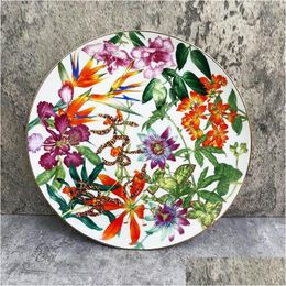 Dishes Plates Arrival Tableware Set Jingdezhen High-End China Household Bowl And Dish Luxury Phnom Penh Gift Porcelain Hylaea Drop Dhjib