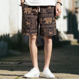 Men's Shorts Male Short Pants Graphic Anime Blue Floral Board Fashion Baggy Cotton Summer Personalizate With Ice Xl Y2k In Bulk
