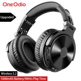 Headphone/Headset Oneodio Bluetooth Wireless Headphones With Microphone 90Hrs Foldable Over Ear Bluetooth 5.2 Headset For Mobile Phone PC Sports