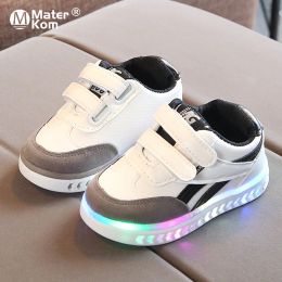 Outdoor Size 2130 Baby LED Shoes Luminous Sneakers For Kids Boys Girls Glowing Toddler Shoes With Lights Soft Children Light Up Shoes