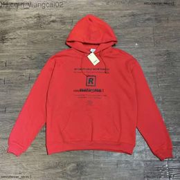 Men's Hoodies Vetements Hoodie 2023Fw Washed Pink Vetements Hoodie Vetements T Shirt Men Women Nothing I Just Got Lucky Vintage Hooded Oversized VET Pullover 794