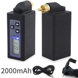 Trimmer Wireless Tattoo Hine Power Suppply Digital Display Mini Tattoo Hine Rca&dc Connector 2000mah Capacity Rechargeable Battery