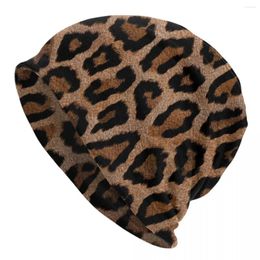 Berets Animal Print Beanie Hats Spotted Leopard Hip Hop Caps Men Women Gym Knitted Hat Autumn Winter Graphic Elastic