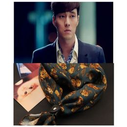 Men's scarves Floral British style mini scarf for men and women autumn and winter vintage suit mini scarf288V