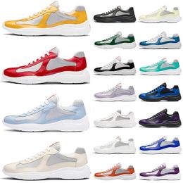 Women Men Designer Shoes Casual Americas Cup Soft Rubber Fabric Mesh Lace-up top sale Sneakers outdoor sports mens trainers Size 38-46