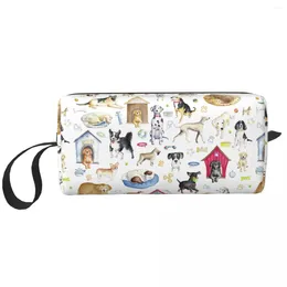 Cosmetic Bags Cute Dogs Life Pattern Makeup Bag Women Travel Organizer Storage Toiletry