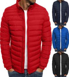 Mens Winter Padded Bubble Coat Thicken Warm Lightweight Parkas Jackets Plus Size Overcoat Zipper Streetwear Cotton Puffer Jacket9315605