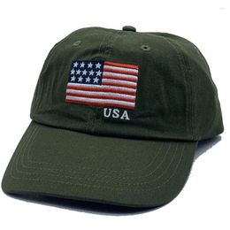 Berets Four Seasons Unisex Peaked Cap USA Flag Embroidery Women Baseball Men Hip Hop Fashion Hats Cotton Outdoor Visor Adjustable