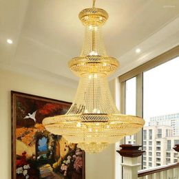 Chandeliers Living Room Luxury Gold Hanging Crystal Led Modern Chandelier Pendant Lights Ceiling Lamp E14 Candle Indoor Lighting