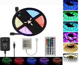 Strips RGBW LED Strip Light Neon Tape Waterproof 12V 5M RGB RGBWW Flexible With IR Remote Controller RBG9738238