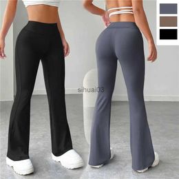Women's Pants Capris 2023 New Flare Leggings Yoga Pants Women High Waist Wide Leg Pants Women Gym Sports Black Flared Pant Plus Size Dance Trousers
