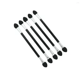 Makeup Brushes 50pcs/Pack Disposable Dual Sides Eyeshadow Sponge Applicator With Long Handle Black Professional Eye Tools